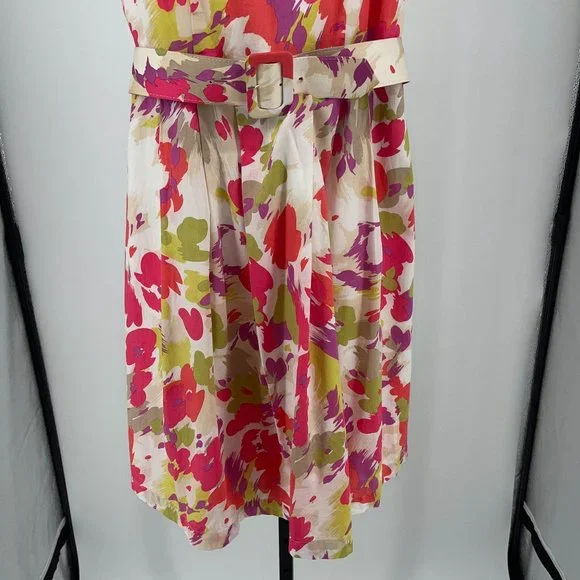 Josephine Studio Floral Sleeveless Dress Womens 4 P Fit & Flare Scooped Cotton - Picture 5 of 7